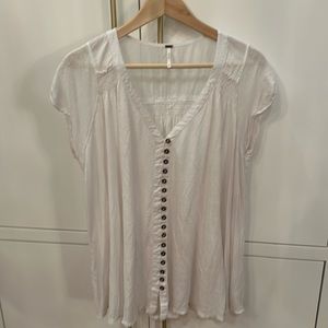 Free People Short Sleeved Top